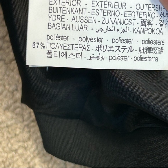 Zara black tailored suit vest V-neck front button closure welt pocket XXL NWT - Picture 11 of 12